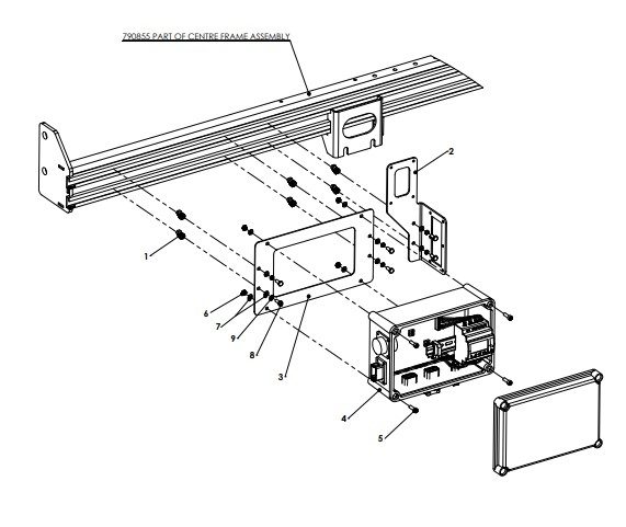 A79146 NON &#39;E&#39; SPEC CENTRE FRAME JUNCTION BOX ASSEMBLY-NON SUB ZERO