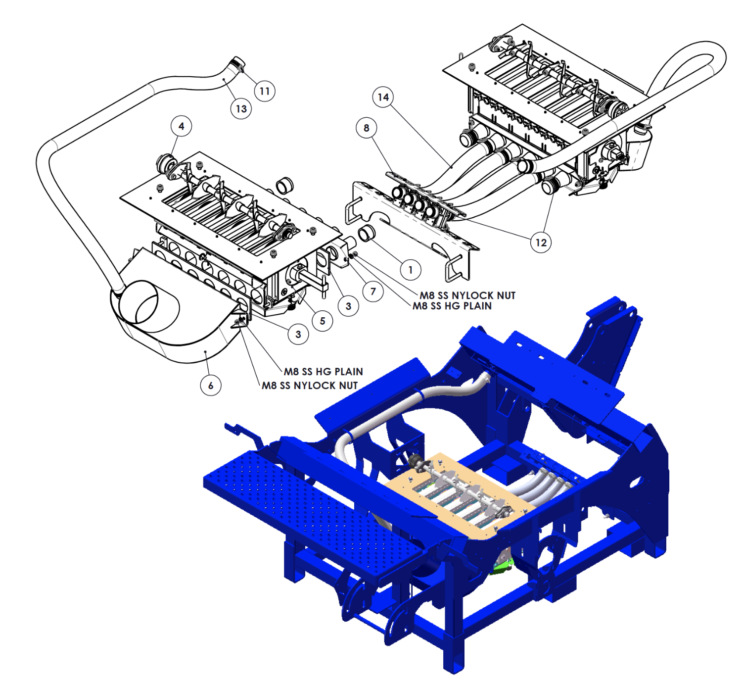 H208050-04B - Metering: 4 Outlets w/Blockage Sensors