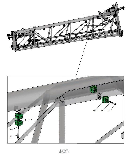 A79394 HYDRAULIC HOSE LAYOUT - BOOM HOSES - TRIPLE FOLD - PROPORTIONAL 2 