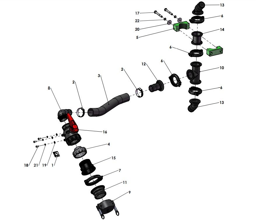 A96281-R02 (a) Tank Discharge Assembly - 2"