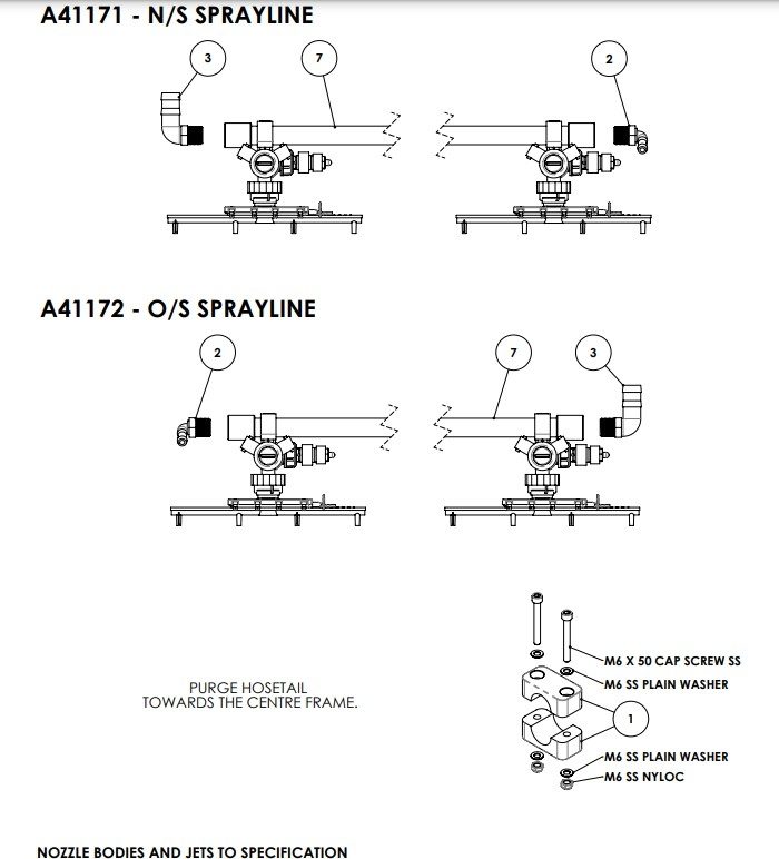 A41171 & A41172 F-SERIES 28M INNER 3/4" 33CM SPRAYLINE