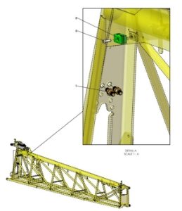 A41384 HYDRAULIC HOSE LAYOUT - IND TILT CYLINDER - PROPORTIONAL