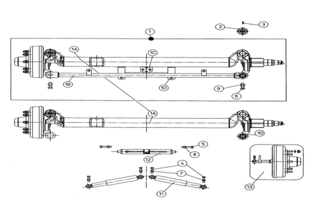 Sentry Axle - 860190