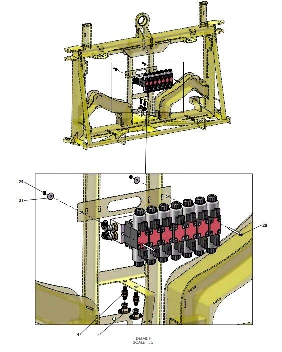 A79393 CENTRE FRAME HYDRAULICS - NON PROPORTIONAL 3