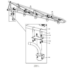 A79224 2.5M TIP FRAME WITH TECHNEAT BROADCAST OUTLET ASSEMBLY