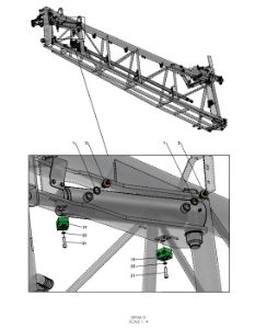 A79394 HYDRAULIC HOSE LAYOUT - BOOM HOSES - TRIPLE FOLD - PROPORTIONAL 3 