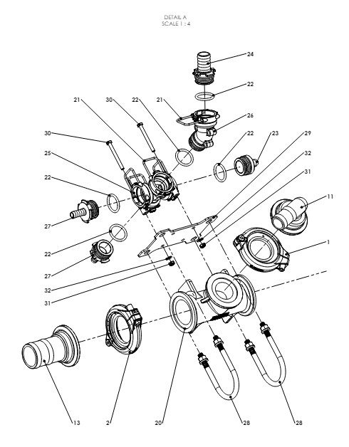 A79037 CENTRE FRAME PLUMBING ASSEMBLY - 2