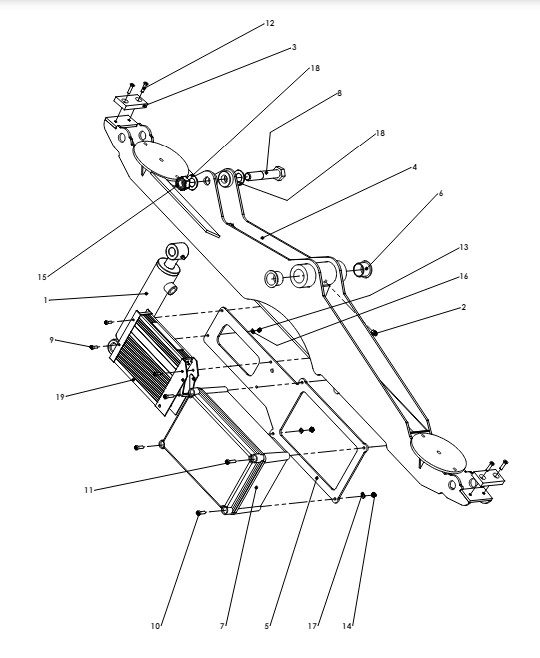 A41094 TILT BAR ASSEMBLY - WITH AIRTEC JUNCTION BOX