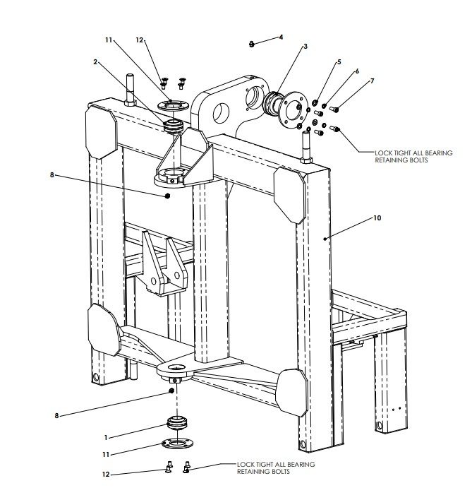 A79002 Yaw Frame Parts