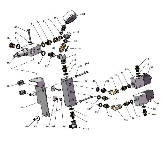 A41394 (c) SECOND FOLD HYDRAULIC BREAK BACK ASSEMBLY