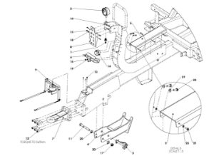 A96071 - Drawbar Assy - Continental Eye