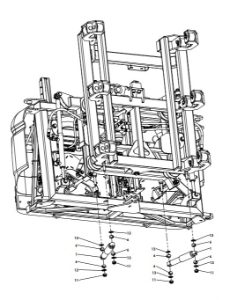 A79384 G-SERIES BACK FRAME ASSEMBLY - PROPORTIONAL HYDRAULICS 1