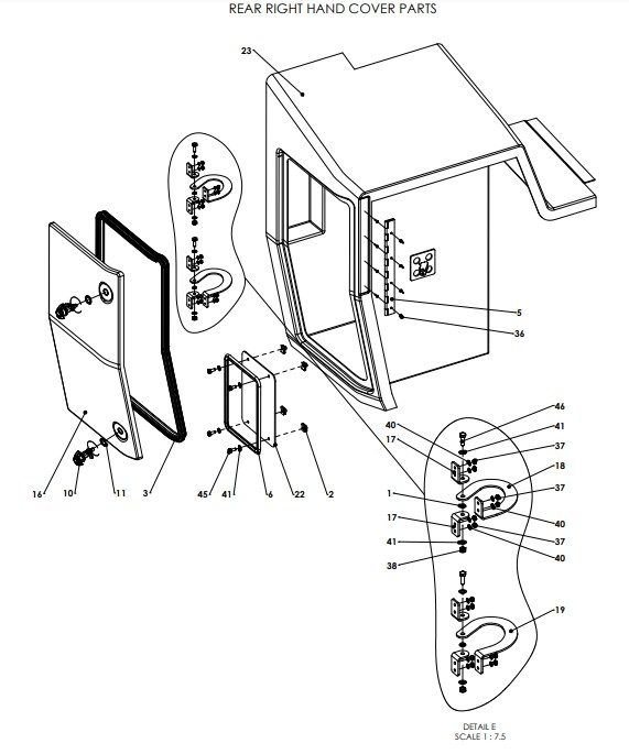 A96162 (e) Front Covers Assy - Manual Valve Control