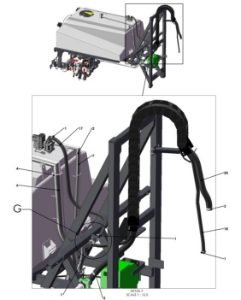 A93008 (f) Hose Layout - Manual Plumbing