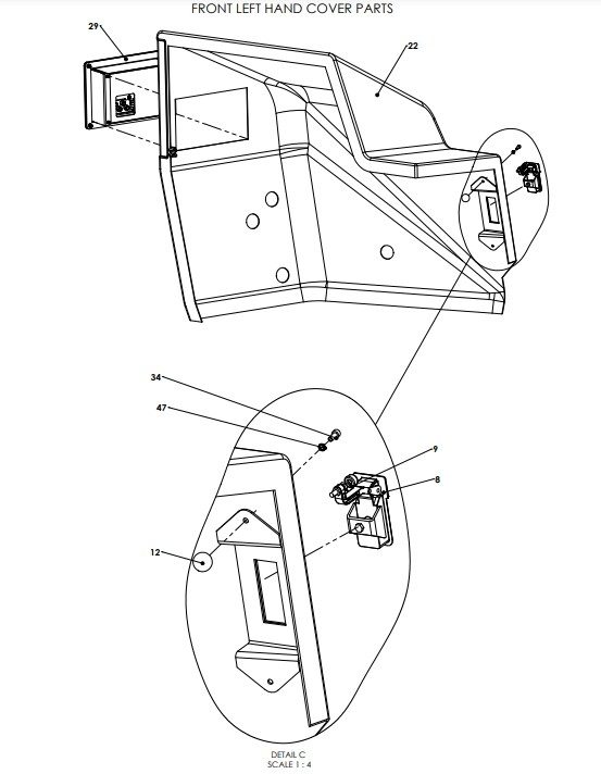 A96161 (b) Front Covers Assy - Electric Valve Control