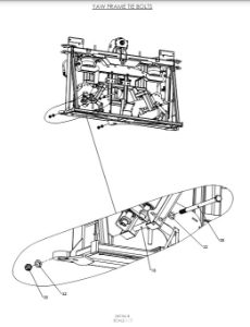 A79141 REV 01 G-SERIES CENTRE FRAME TO YAW FRAME ASSY - PROPORTIONAL HYDRAULICS 2