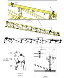 A41379 STOP PADS ASSEMBLY - 6M MID, 1M OUTER, 2M TIP