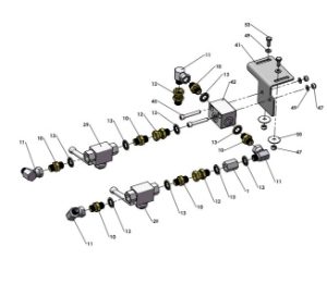 A41394 (b) SECOND FOLD HYDRAULIC BREAK BACK ASSEMBLY