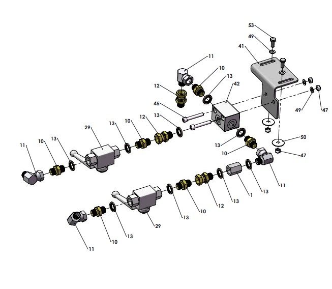 A41394 (b) SECOND FOLD HYDRAULIC BREAK BACK ASSEMBLY