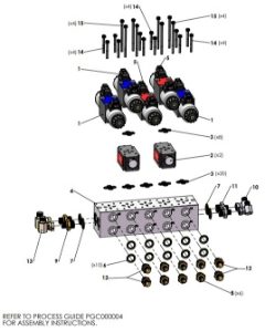 A41316 5 STATION MANIFOLD ASSEMBLY - NORAC ACTIVE ROLL