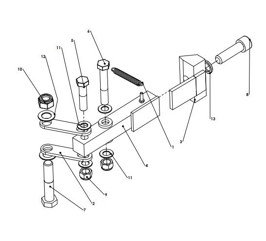 A79058-R01 3RD FOLD BRG ASSY RHS