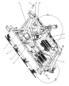 A41015-R02 CENTER FRAME PARTS AIR SUSPENSION 1