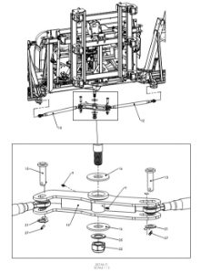 A79143 G-SERIES BACK FRAME TO INNER FRAME ASSY - PROPORTIONAL HYDRAULICS 3