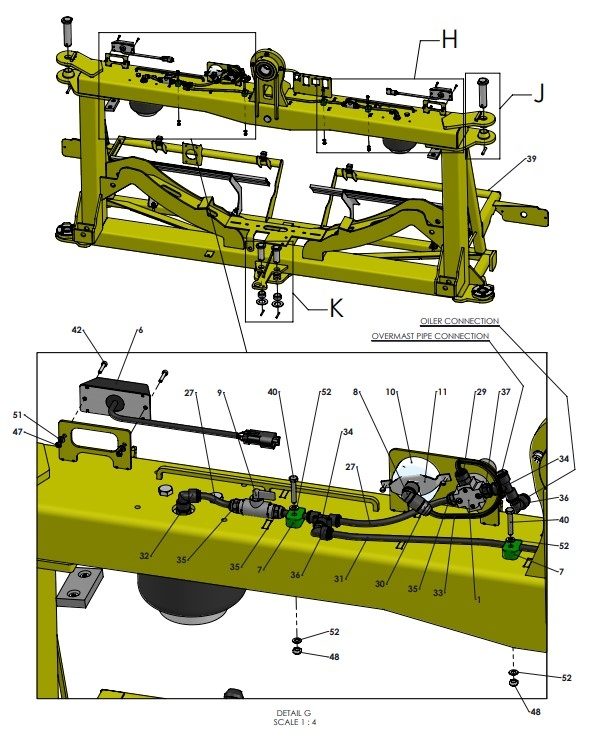 A41300 (e) CENTRE FRAME ASSEMBLY