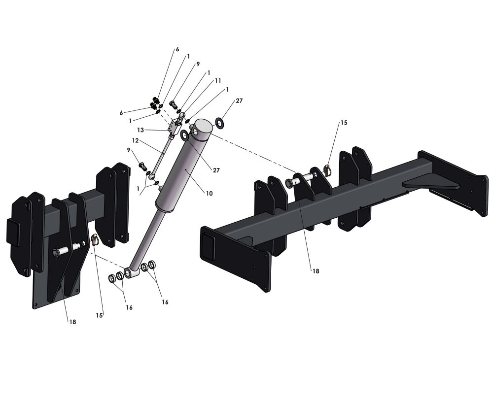 A95096R01 Front Mounted Stocks Fan Jet Duo Assembly Chafer