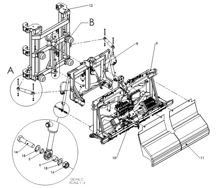 A41261-R01 CENTER FRAME ASSEMBLY 1