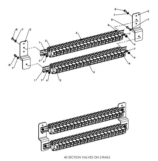 A79036 (a) CENTRE FRAME AIR SECTION VALVES ASSEMBLY