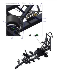 A96271-R01 (c) Hydraulics Assembly - Rear Block To Axle - Double Lift Cylinder