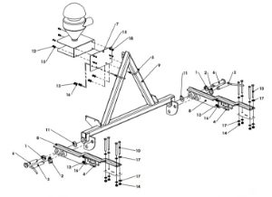 A79114 TECHNEAT SATELLITE SPINNER ASSEMBLY - BACK FRAME