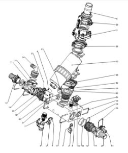 CENTER MANIFOLD ASSY 1 1 FEEDS