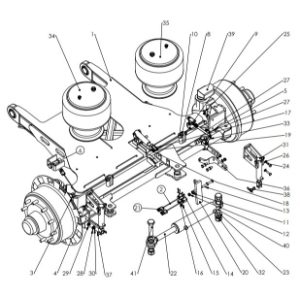 A87136 TRAILING ARM ASSY