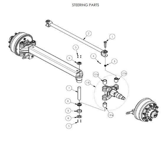 013571 GKN AXLE 10 STUD V113C6M018S2R9