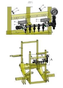 A66195 (b) 5 OUTLET MANIFOLD ASSEMBLY