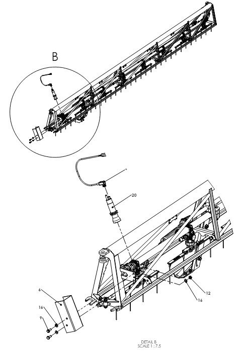 A41090 4M OUTER SECTION TRI FOLD ASSY 2