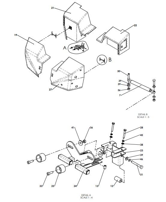 A96374 (a) Front Covers Assy - Manual Valve Control