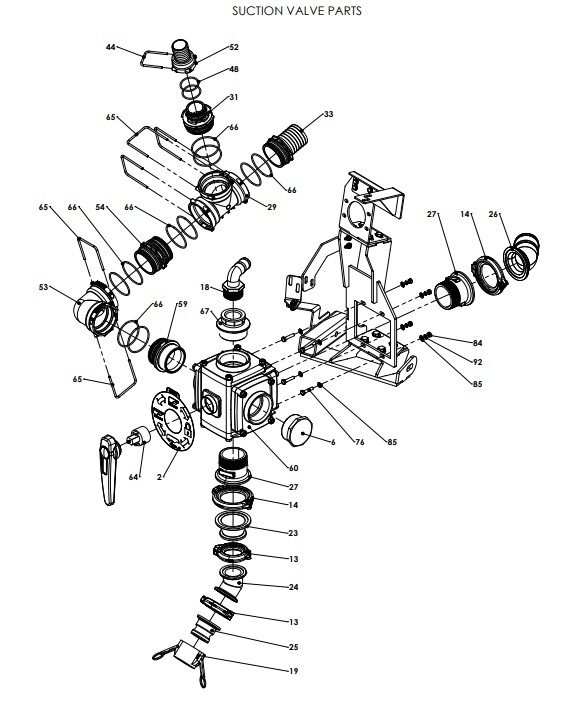 A96136-R02 (b) Manual Valve Assembly - 2" QRC