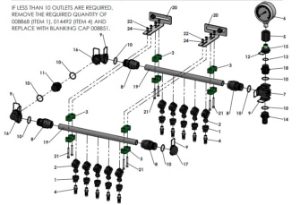 A66196 10 OUTLET MANIFOLD ASSEMBLY