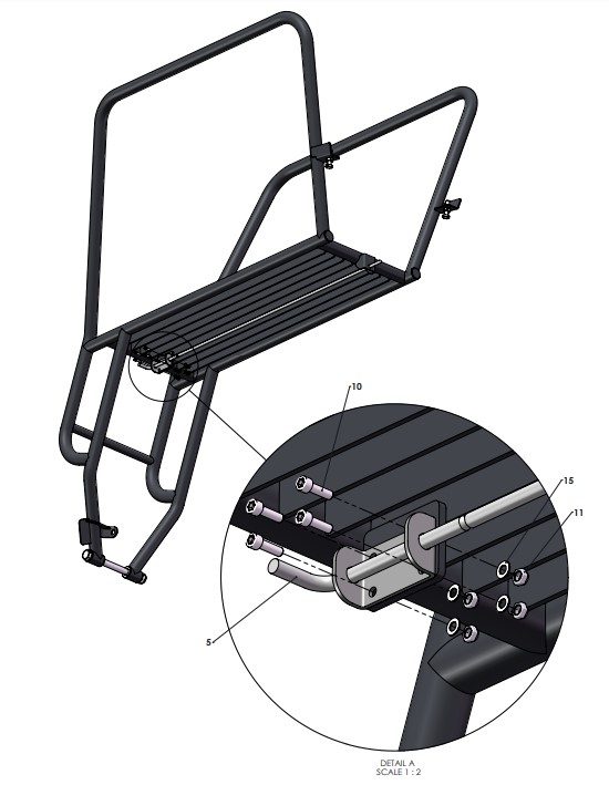 A96165-R01 (b) Front Access Platform Assembly