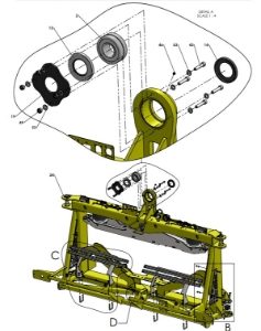 A41300 (a) CENTRE FRAME ASSEMBLY