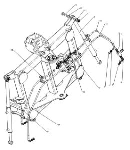 YAW FRAME HYDRAULIC DAMPERS