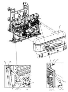 A79032 G-SERIES BACK FRAME ASSEMBLY - NON PROPORTIONAL HYDRAULICS 3 