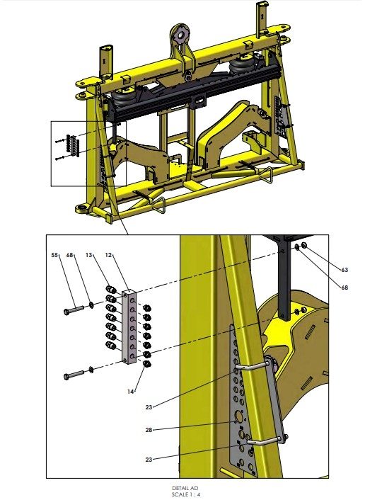 A79380-R01 G-SERIES CENTRE FRAME ASSEMBLY-PROPORTIONAL HYDRAULICS 7