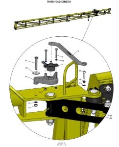 A41397 (b) 2ND &amp; 3RD FOLD SENSOR ASSEMBLY - FOR ONE TOUCH FOLDING