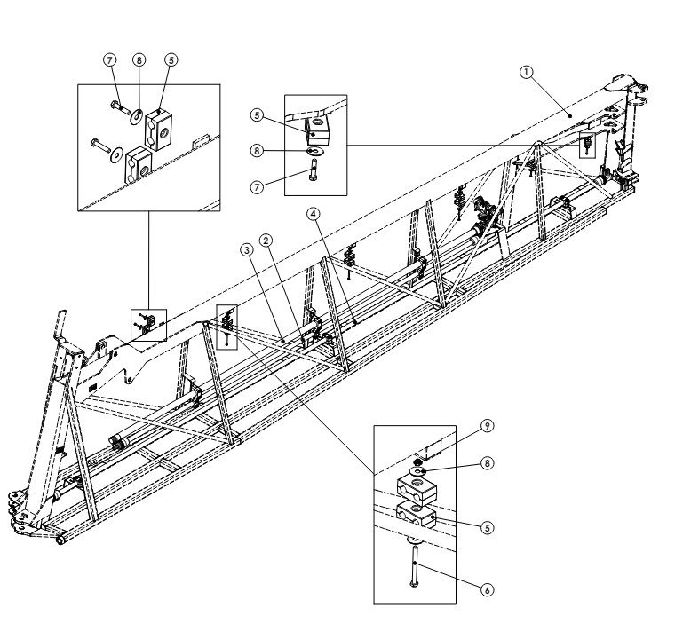 A79655 TRIPLE FOLD INNER FRAME PLUMBING CONFIGURATIONS