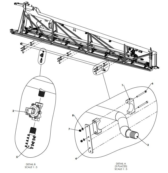 A41010 AIRTEC J200 INNER FRAME FEED TUBE ASSEMBLY