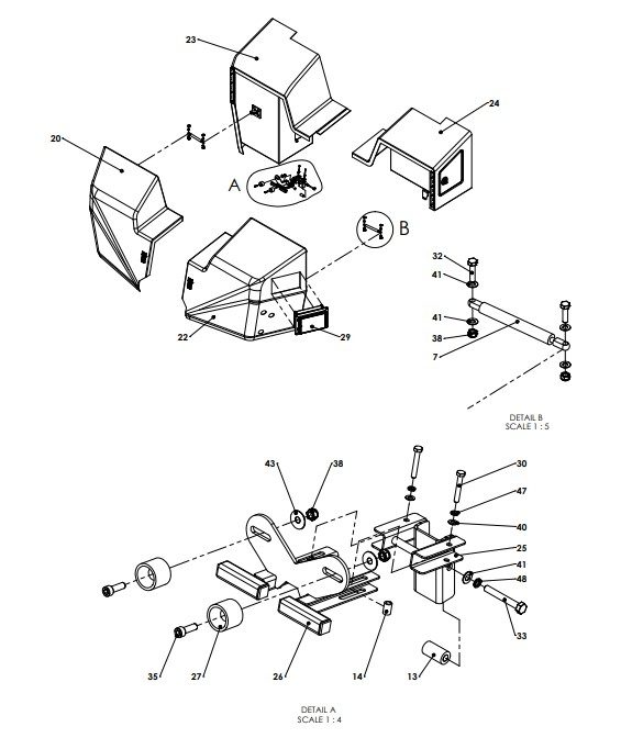 A96161 (a) Front Covers Assy - Electric Valve Control